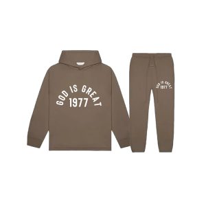 Essentials God Is Great Tracksuit Brown