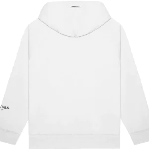 Fear of God Essentials Hoodie Applique Logo – White