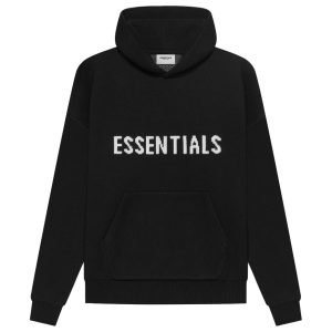 Fear of God Essentials Knit Pullover Hoodie Black