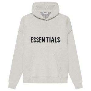 Fear Of God Essentials Knit Pullover Hoodie (SS21) Light Heather