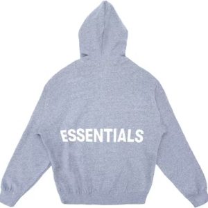 Fear of God Essentials Graphic Pullver Hoodie – Grey