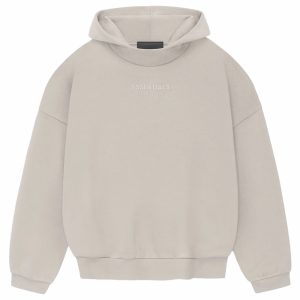 Fear of God Essentials Hoodie Silver Cloud