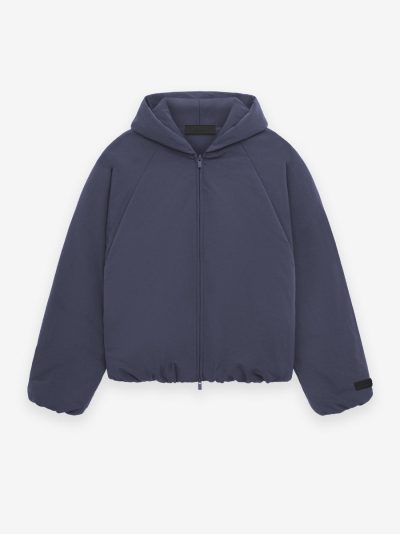 Essentials Military Nylon Hooded Bomber