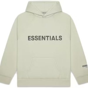 Fear Of God Essentials 3D Silicon Applique Pullover Hoodie Alfalfa Sage