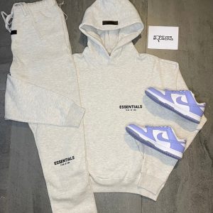 Essentials Fear of God Light Heather Oatmeal Tracksuit