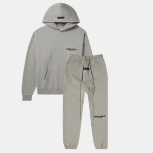 Fear of God Essentials Dark Heather Oatmeal Tracksuit