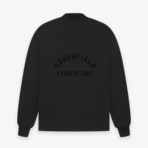 Kids Essentials Crewneck Jet Black