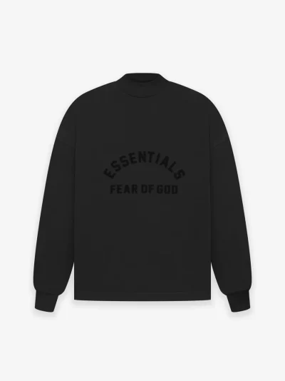 Kids Essentials Crewneck Jet Black