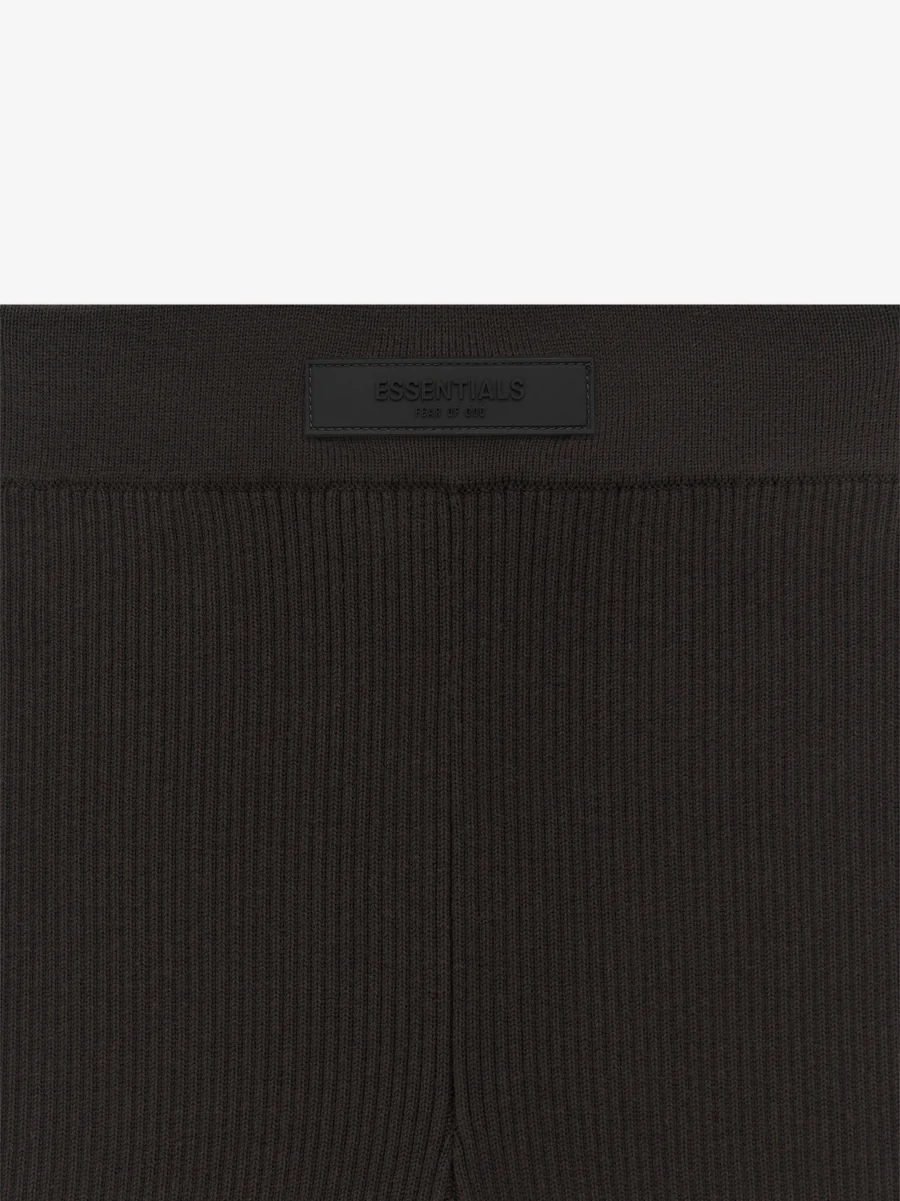 Womens Knit Rib Sport Short Black Womens Knit Rib Sport Short Black