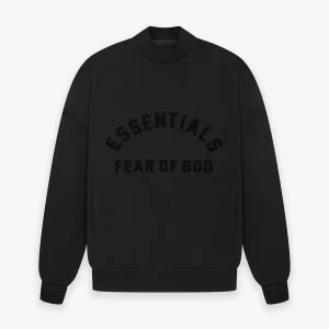 Essential Crewneck Jet Black