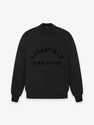 Essential Crewneck Jet Black