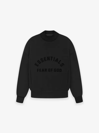 Kids Essentials Crewneck Jet Black