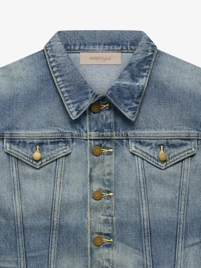 Essentials Kids Trucker Jacket Indigo