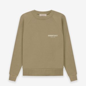 Essentials Fear of God Crewneck Sweatshirt – Brown