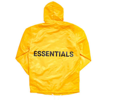 Fear of God Essentials Hooded Coach Jacket Yellow