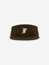 Fitted Visor Brown Hat