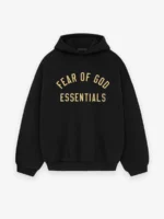 Essentials Fear Of God Fleece Hoodie Black