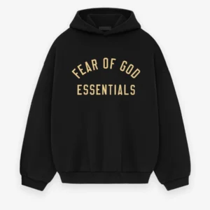 Essentials Fear Of God Fleece Hoodie Black