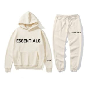 Essential Spring Hoodie Cream Tracksuit