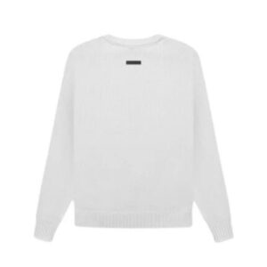 Essentials Overlapped White Sweater