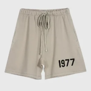 Fear of God Essentials 1977 Logo Shorts Beige
