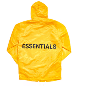Fear of God Essentials Graphic Hooded Coach Yellow Jacket