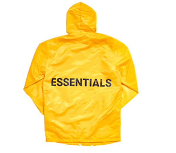Fear of God Essentials Graphic Hooded Coach Yellow Jacket