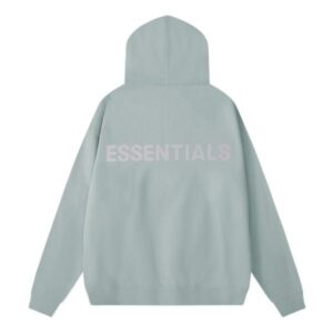 Fear of God Essentials Classic Fleece Reflective Hoodie Green