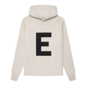 Essentials Fear Of God Kids Big E Knit Hoodie Wheat