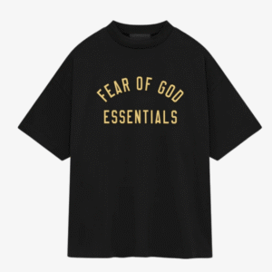 Black Fear Of God Jersey Crewneck Tee