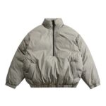 Essentials Fear of God Half Zip Jacket Gray