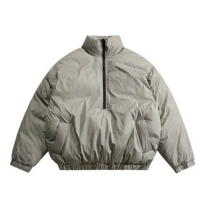 Essentials Fear of God Half Zip Jacket Gray