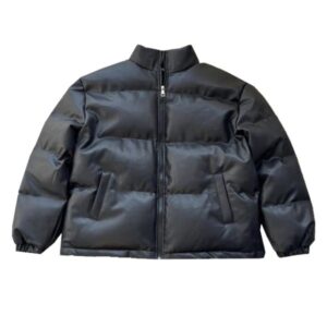 Essentials Fear of God Leather Jacket Black