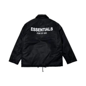 Fear of God Essentials Coach Jacket Jet Black