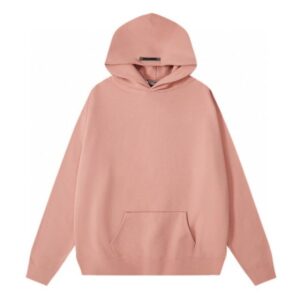 Fear of God Essentials Classic Fleece Reflective Hoodie Pink - Essential Clothing