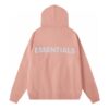 Fear of God Essentials Classic Fleece Reflective Hoodie Pink - Essential Clothing