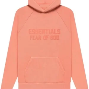 Fear of God Coral Pink Essentials Hoodie